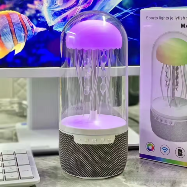 Colorful Jellyfish Lamp With Bluetooth Speaker - Image 3