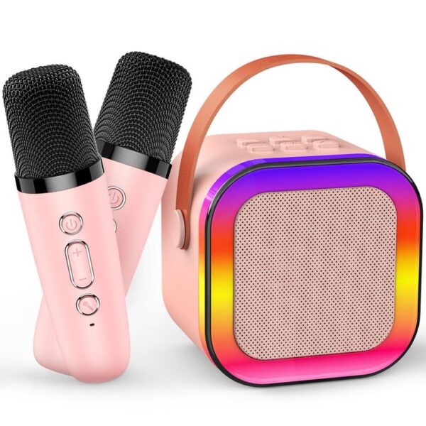 100% Original K52 Wireless Portable Speaker With 2 Microphone - Image 2