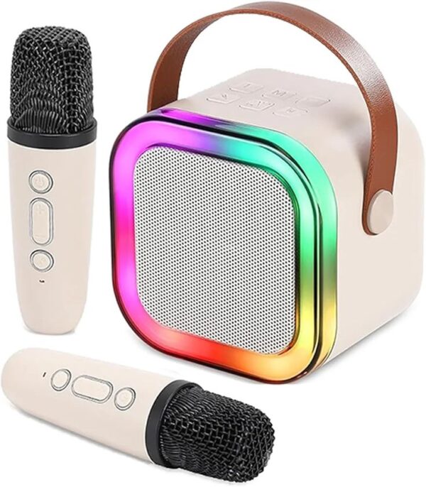 100% Original K52 Wireless Portable Speaker With 2 Microphone - Image 3